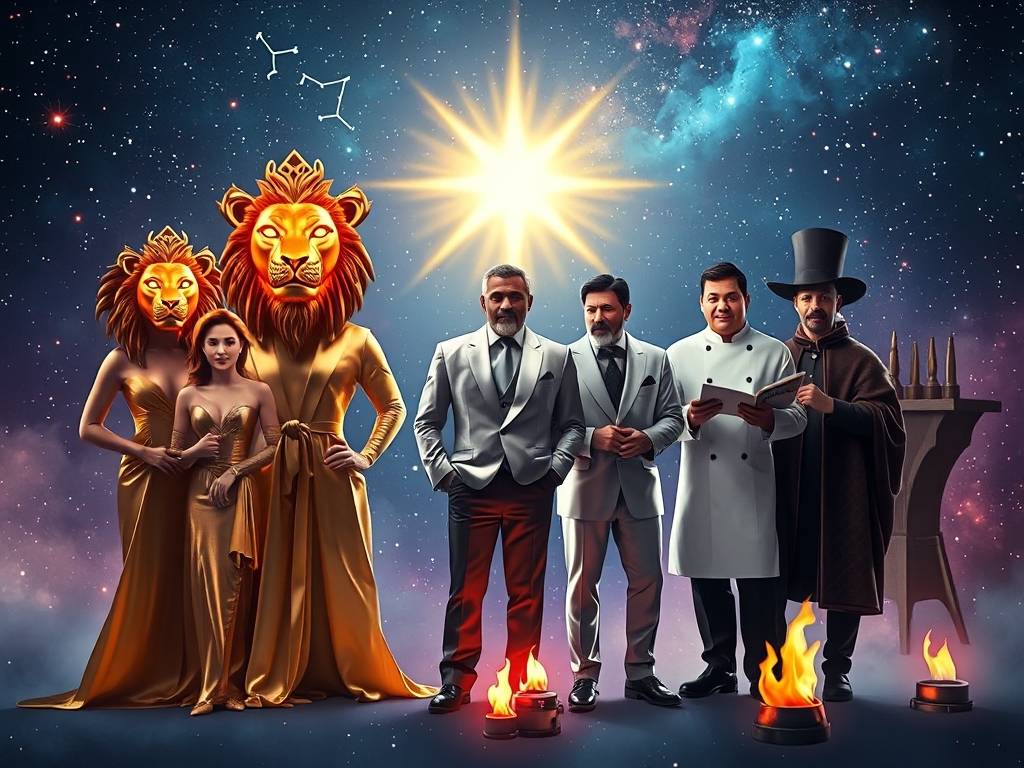 狮子座最强明星阵容图片大全