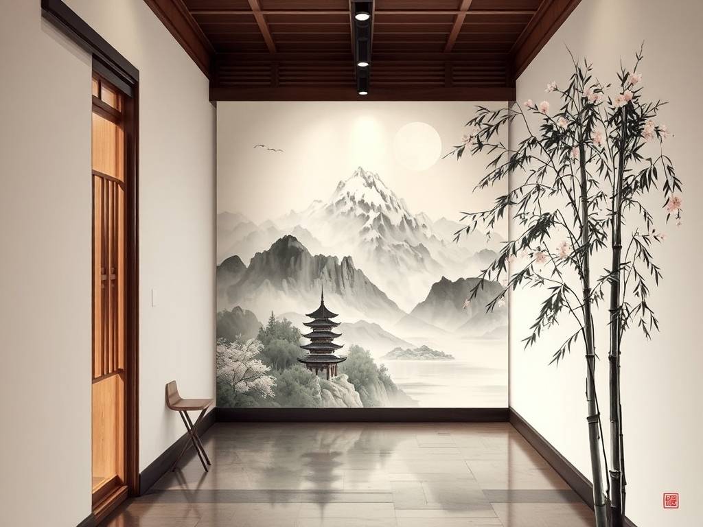 客厅走廊挂画风水