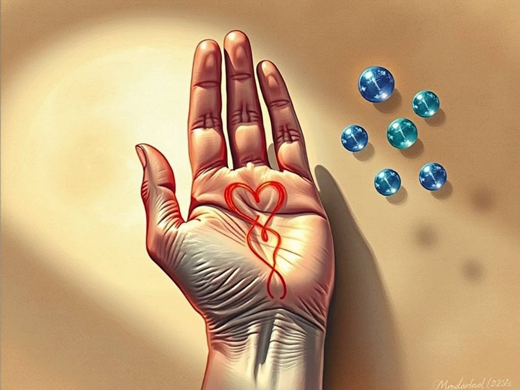 婚姻线和感情线中间有一条线