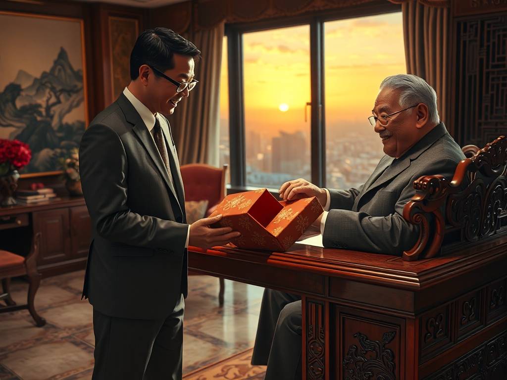 梦见送领导东西,领导很高兴