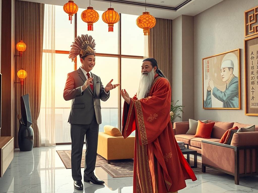 房产中介与风水大师的合作