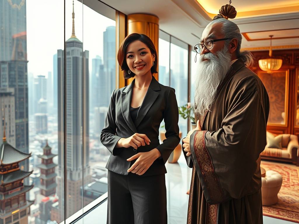 房产中介与风水大师的合作