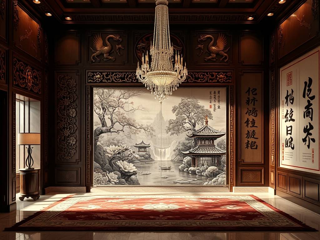 大玄关墙装饰图片欣赏