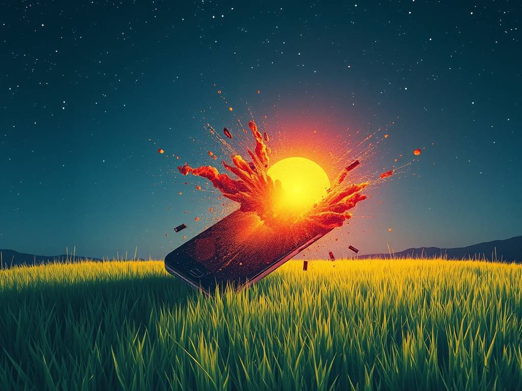 梦见手机自然爆炸出太阳了