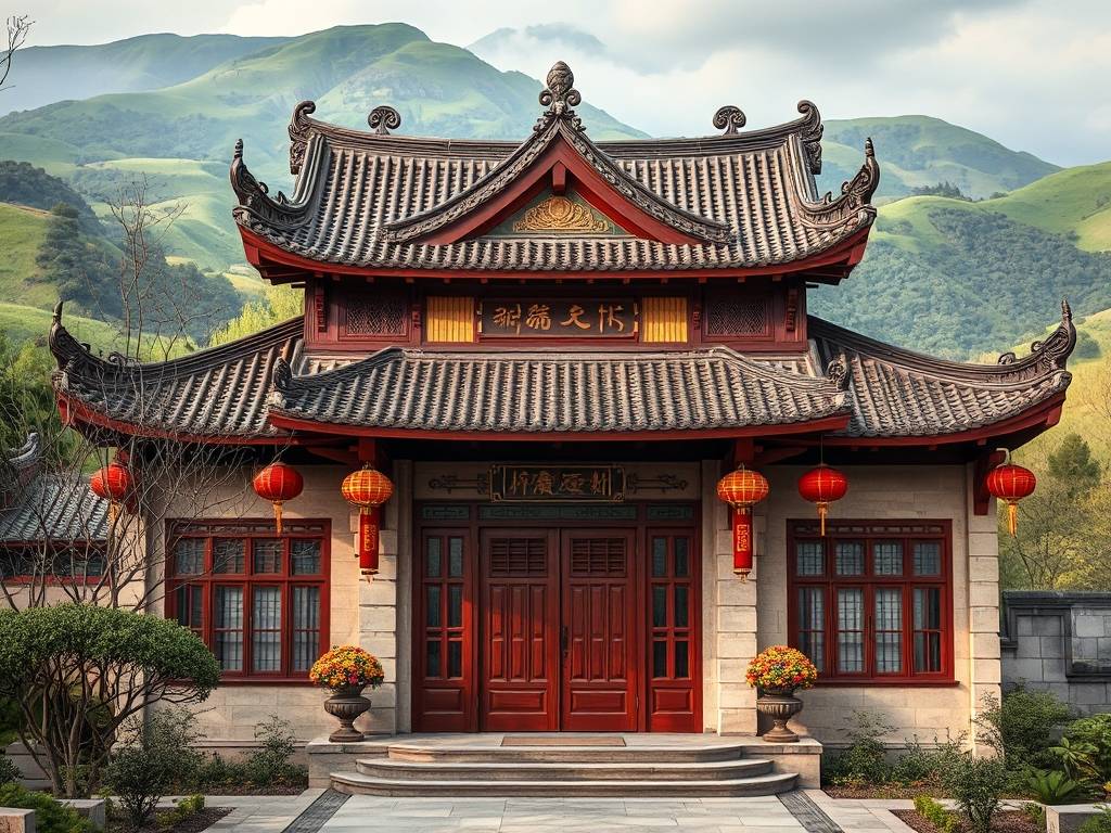 房屋装修大门风水避煞图片
