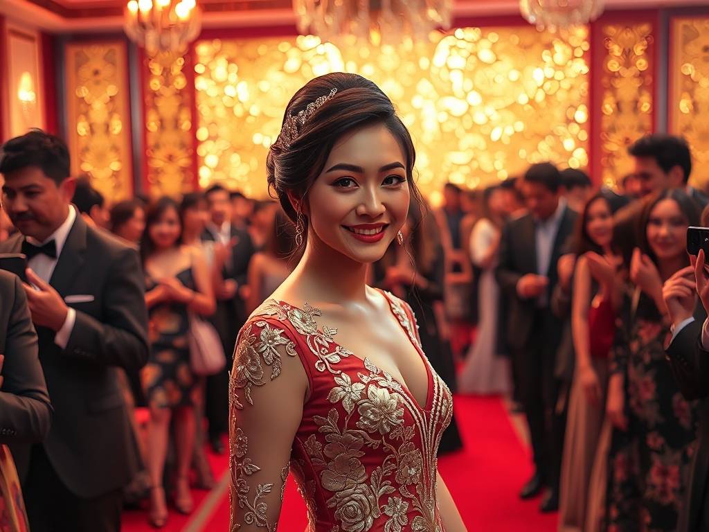 迪丽热巴捧场纹