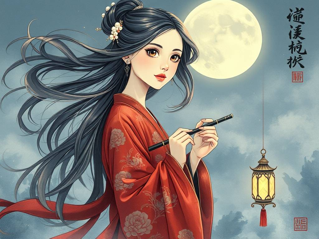 12星座古风少女 双鱼座头像