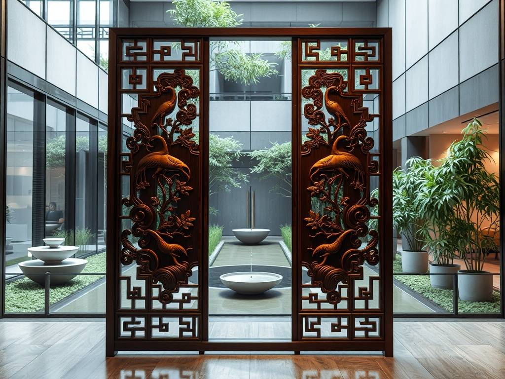 公司门口屏风风水好吗
