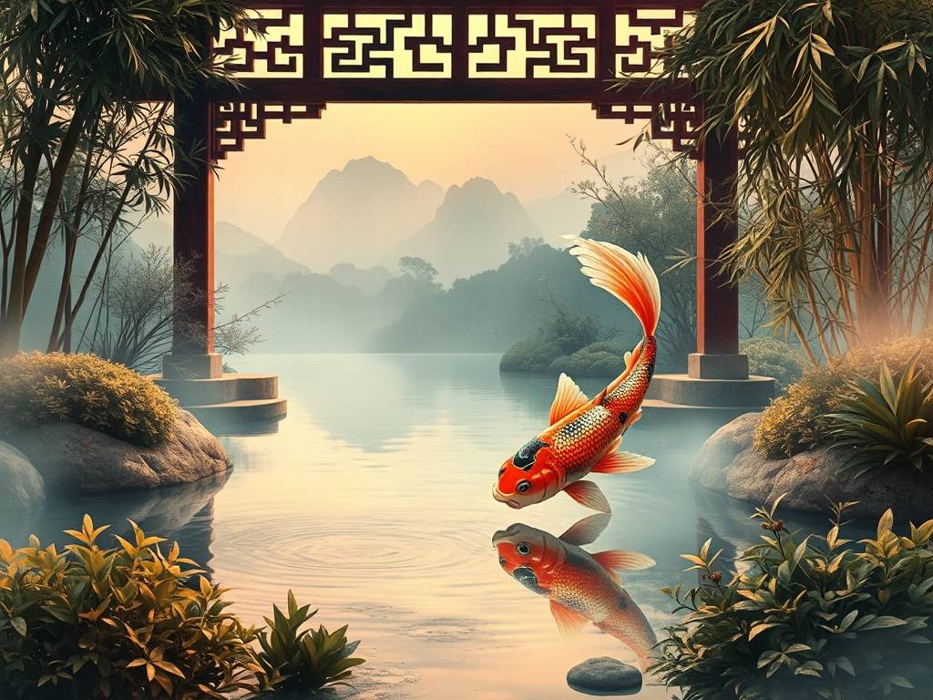招财风水精品锦鲤图片大全