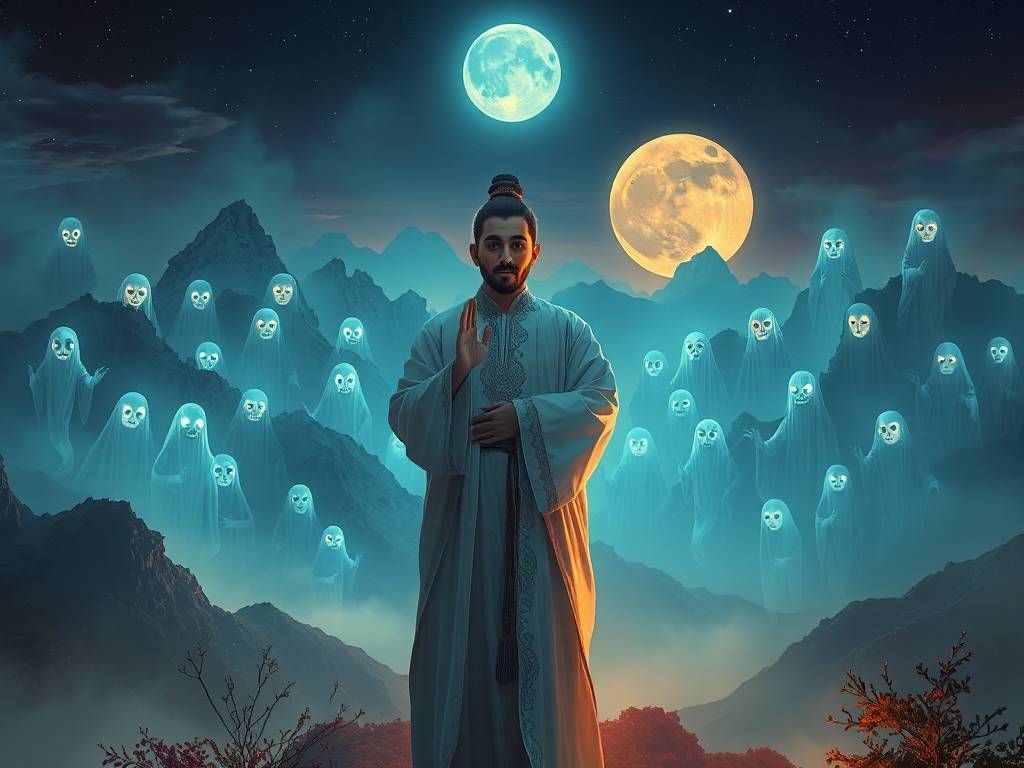 包含梦见鬼神指始我干活做事的词条