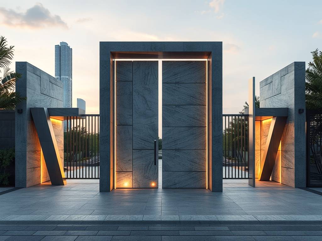 现代大门图片大全图册