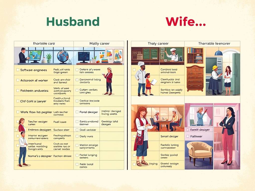 夫妻职业类型最佳配对表格图片