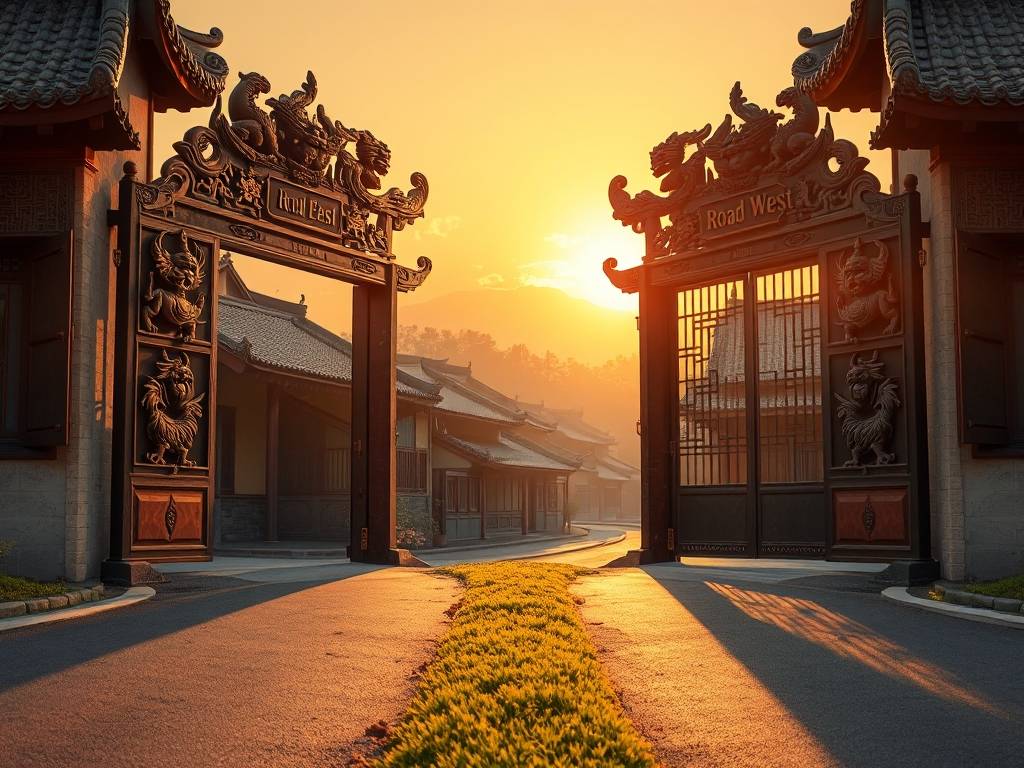 路东和路西两家大门对着好吗