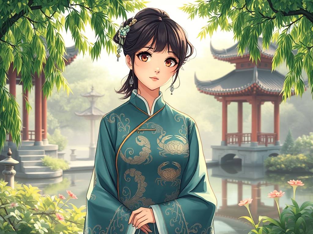 巨蟹座女生图片动漫 古装