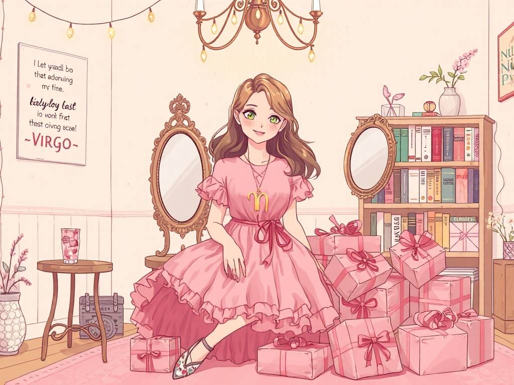 粉色处女座女生性格分析图
