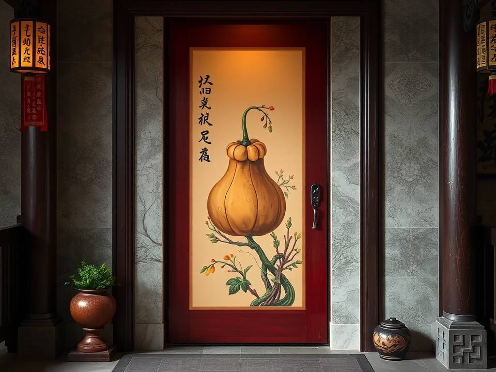 玄关挂葫芦画有什么寓意