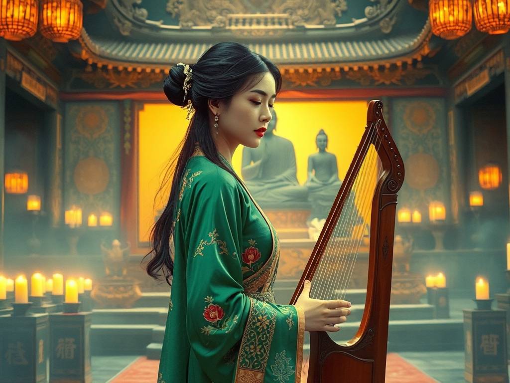 关房网献给佛祖的歌女高音伴奏