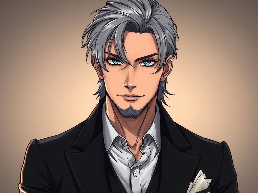 时尚摩羯座头像男真人动漫