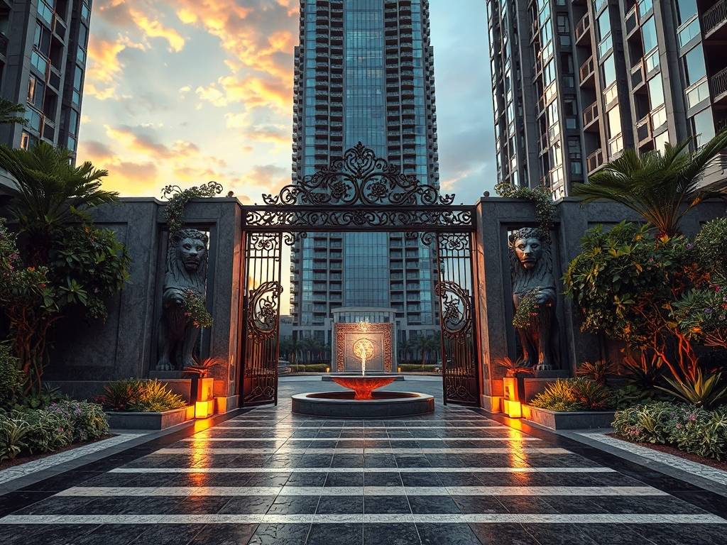 楼盘大门口图片大全