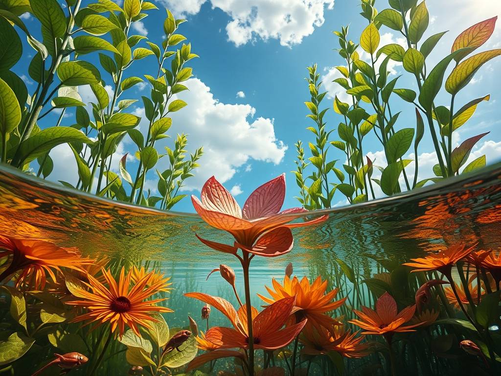 梦见水里植物茂盛