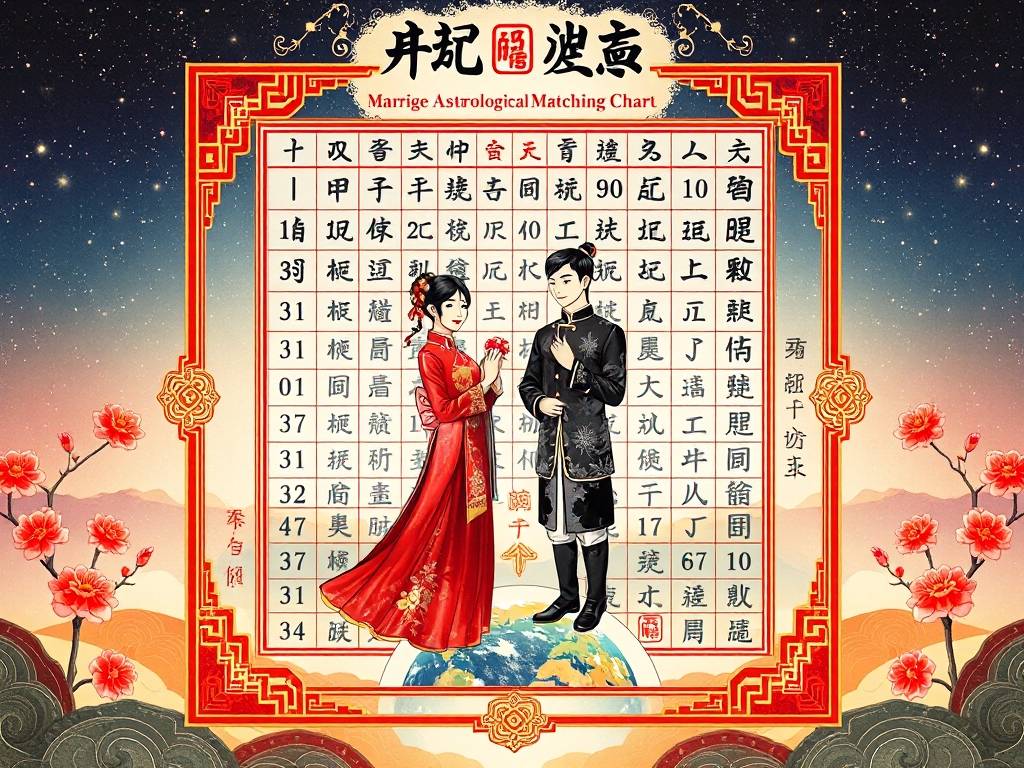 姻缘八字配对表格图
