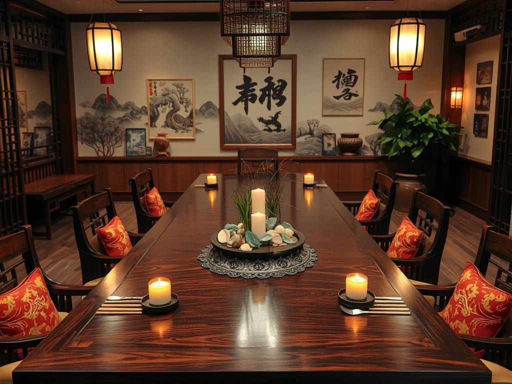 餐厅布局风水长桌摆放什么好