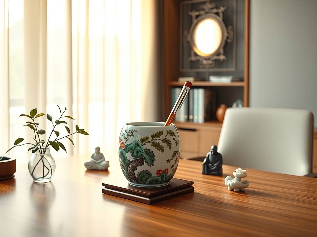 办公桌摆笔筒 风水
