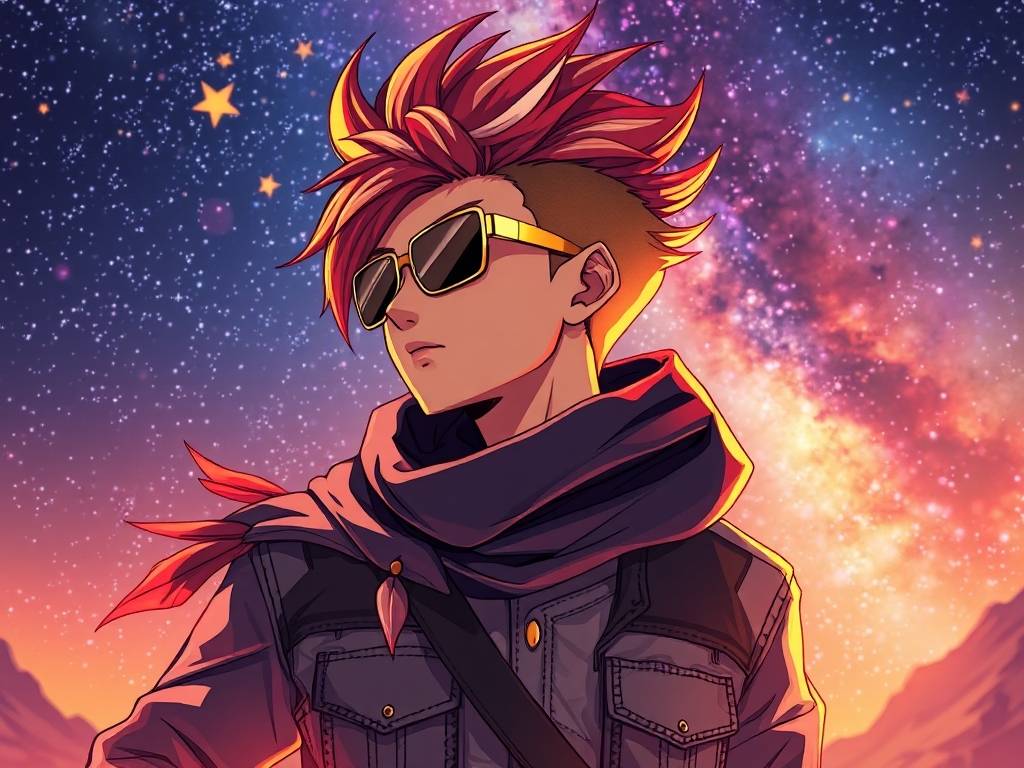 射手座超帅明星男生头像动漫