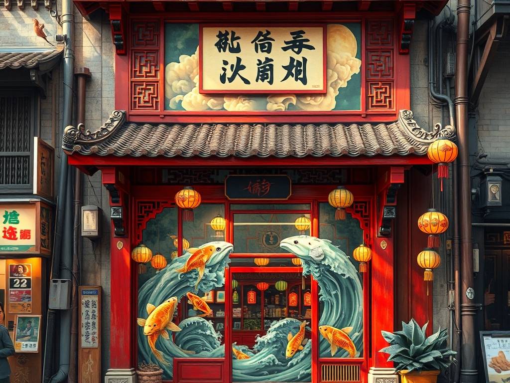 店面门口贴画风水好吗