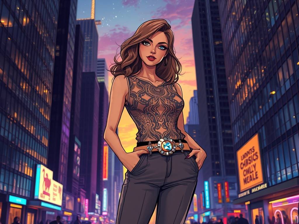 穿着打扮时尚潮流的星座女