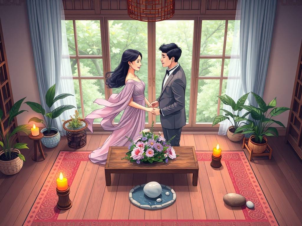 关于风水的漫画爱情图片