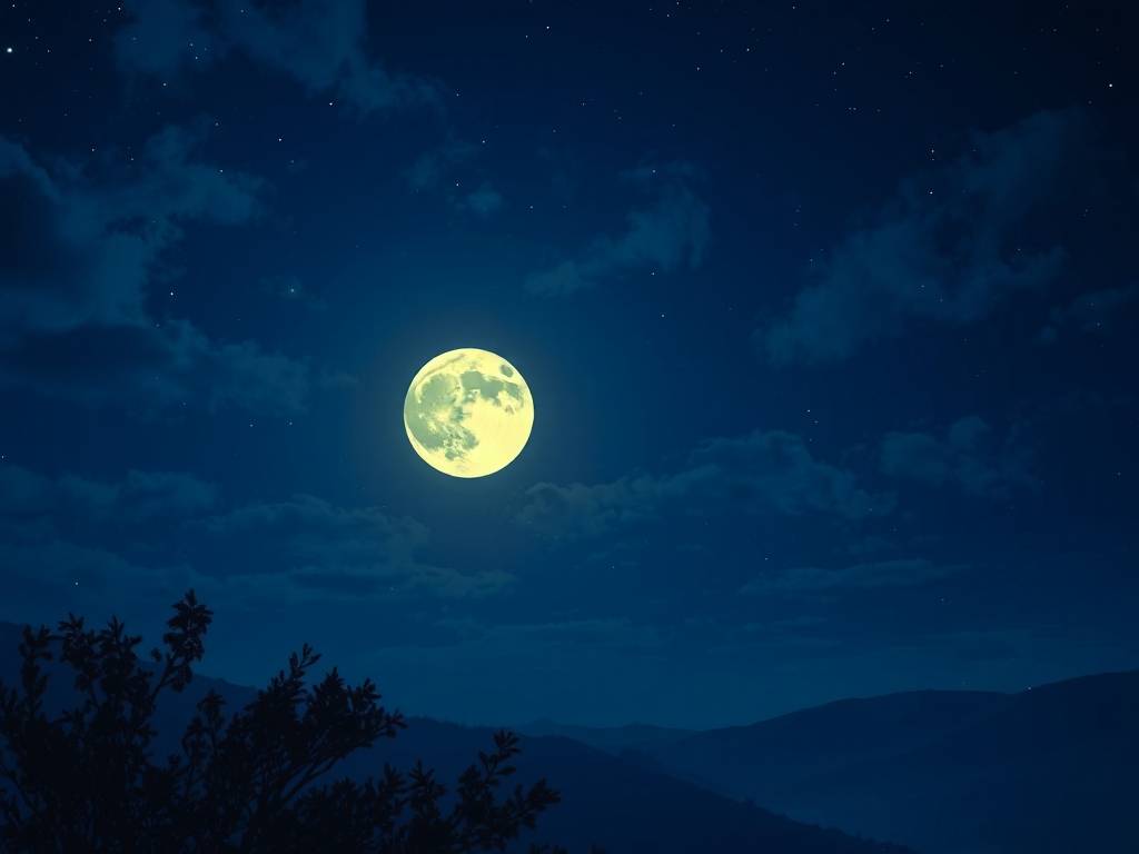 好听的夜景名字突出月亮