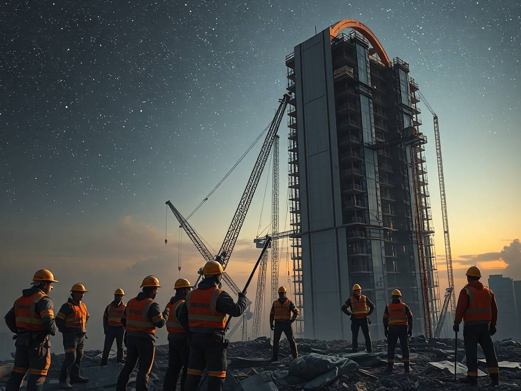 梦见建筑工人拆楼房了啥意思