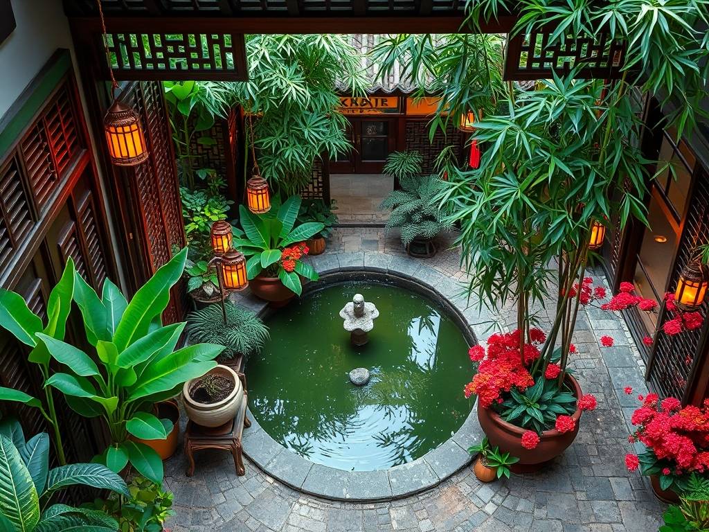 住宅五行庭院风水布局图片