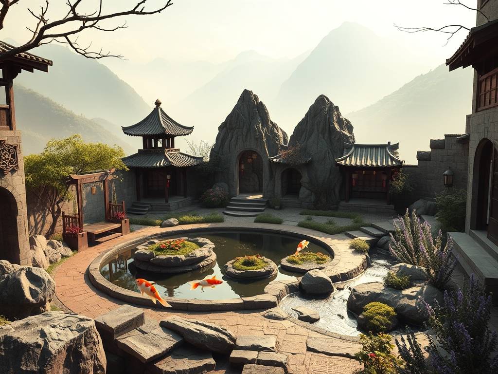 住宅五行庭院风水布局图片