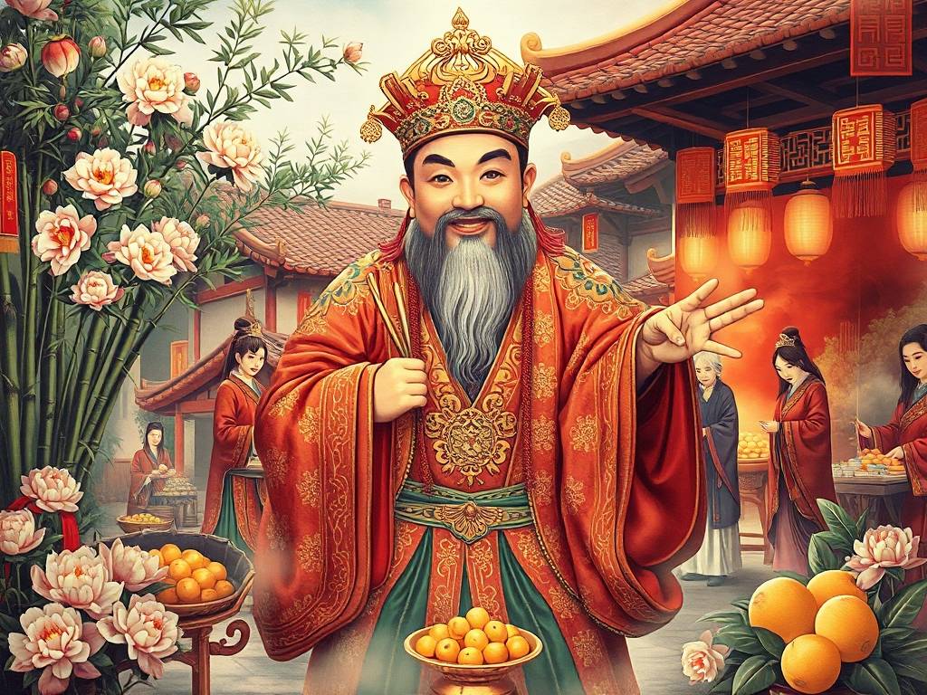风水墙画招财图片