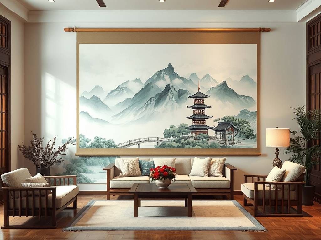 楼上客厅挂什么画风水好呢