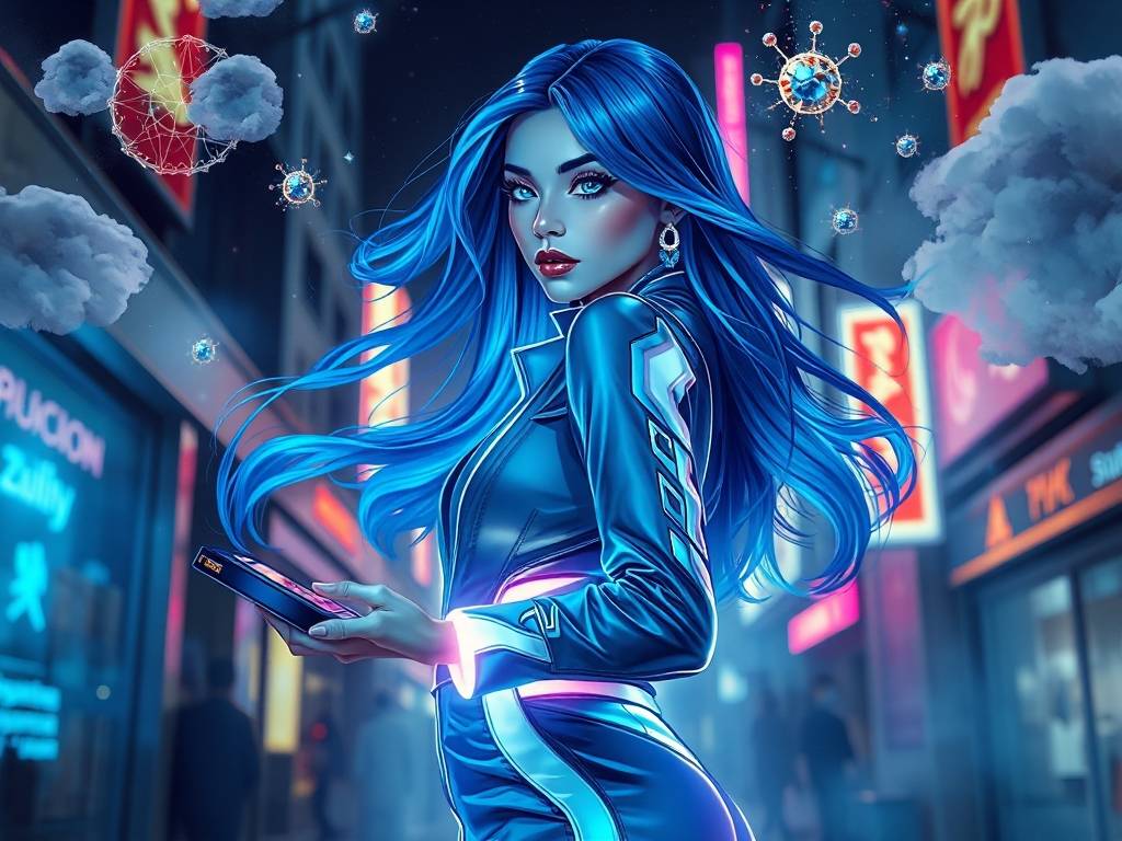 水瓶座女生抖音百科图片高清