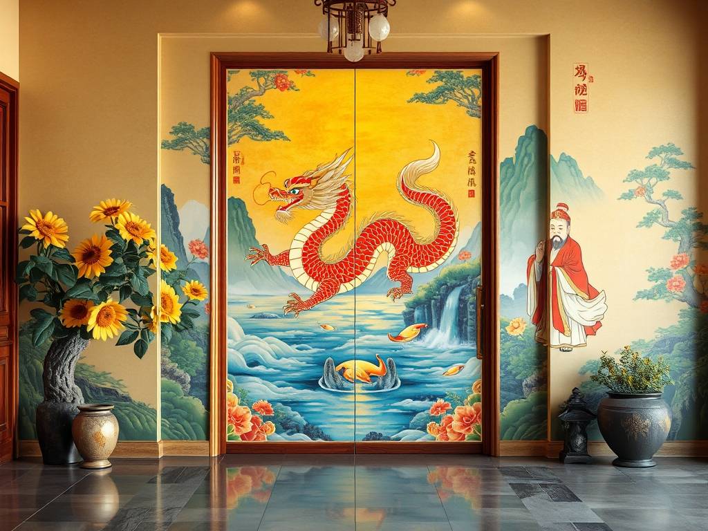 风水玄关风水画图片大全高清