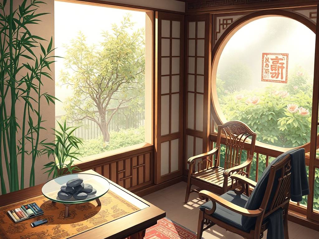 阳台书房布局风水图片