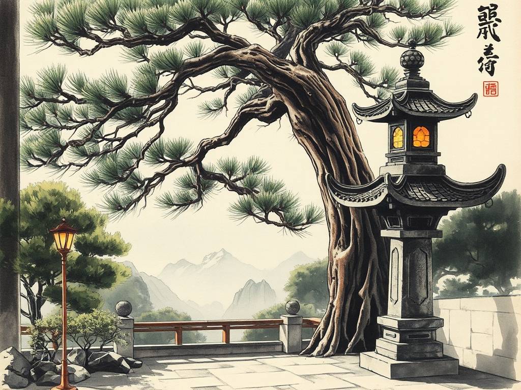 玄关画松树有风水讲究么