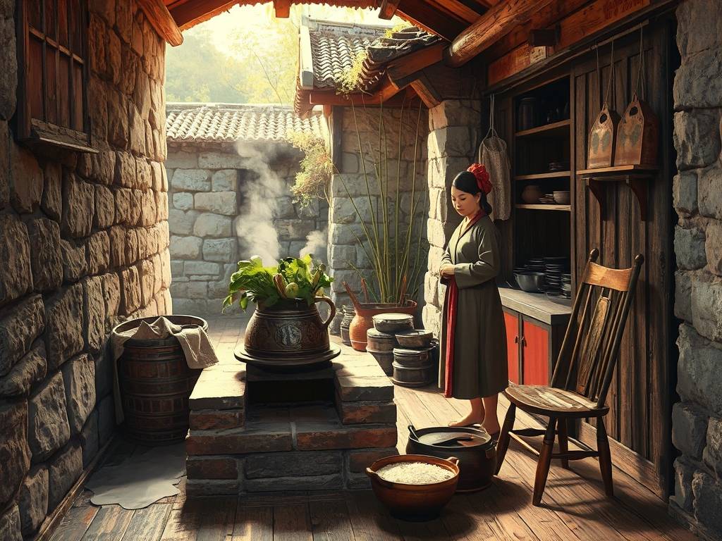 农村老房子厨房
