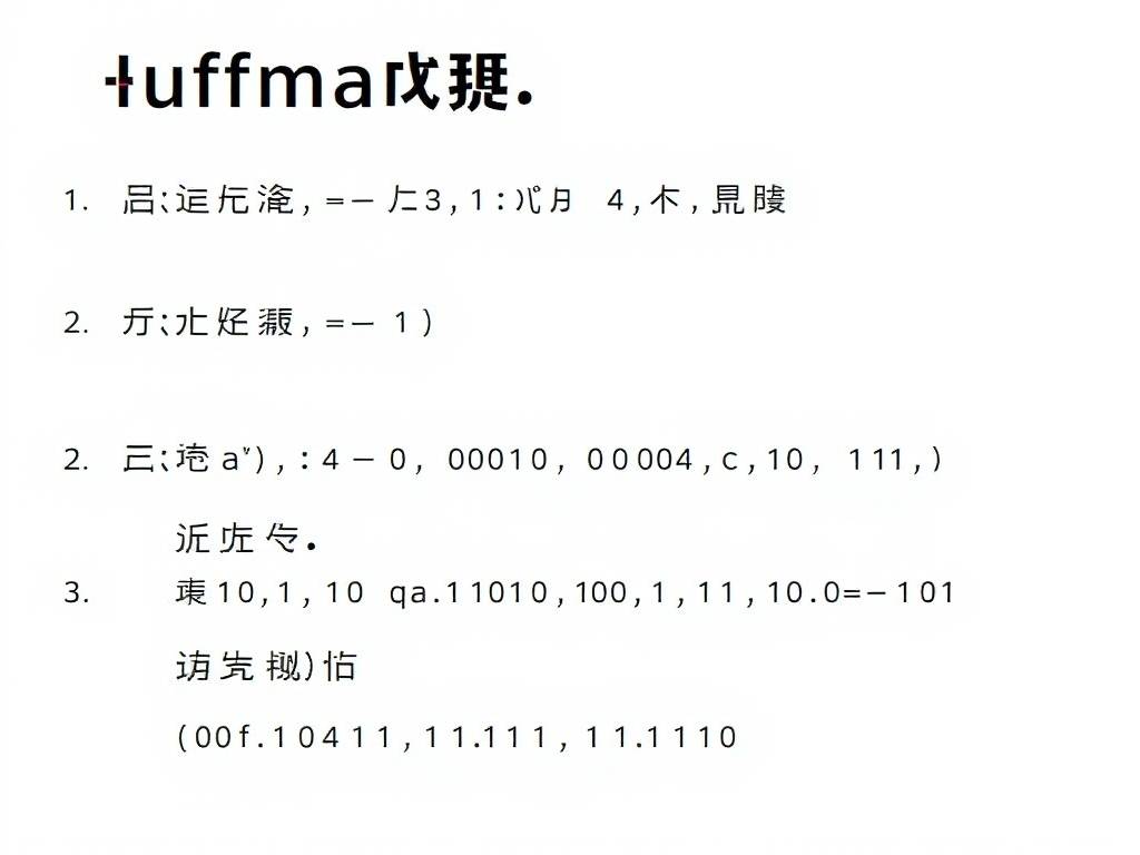 huffman编码的基本原理和步骤