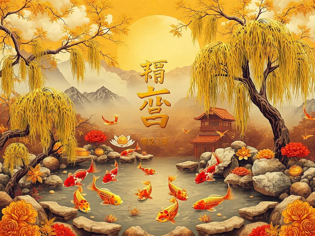 招财进宝风水画大全图