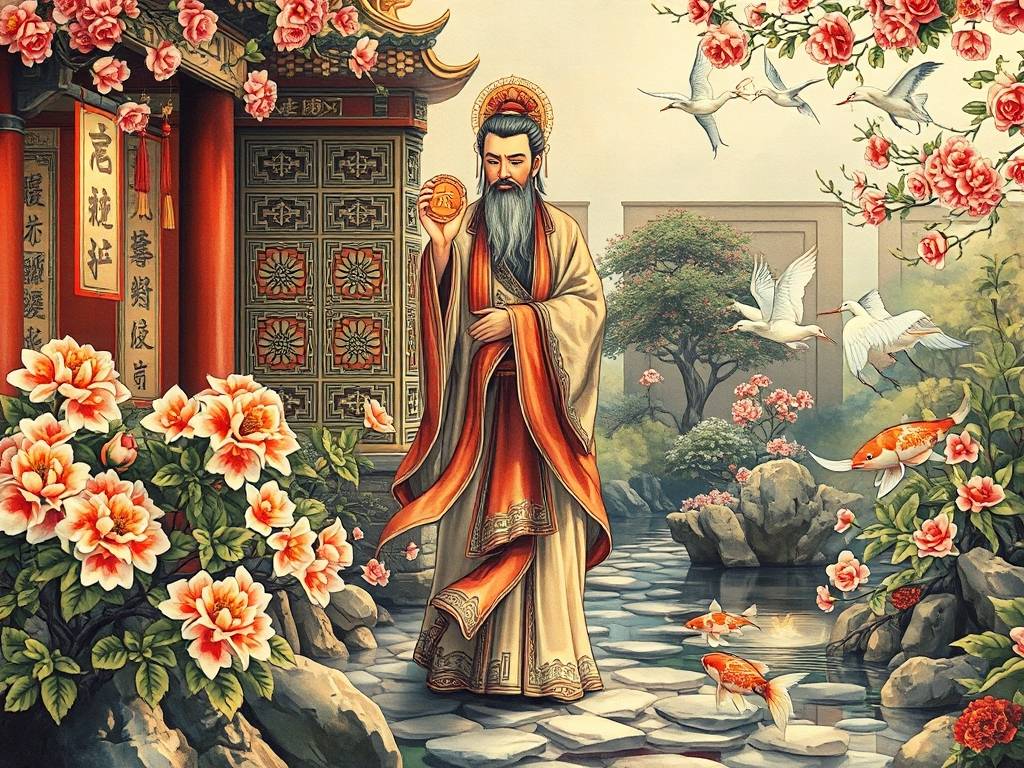 招财进宝风水画大全图