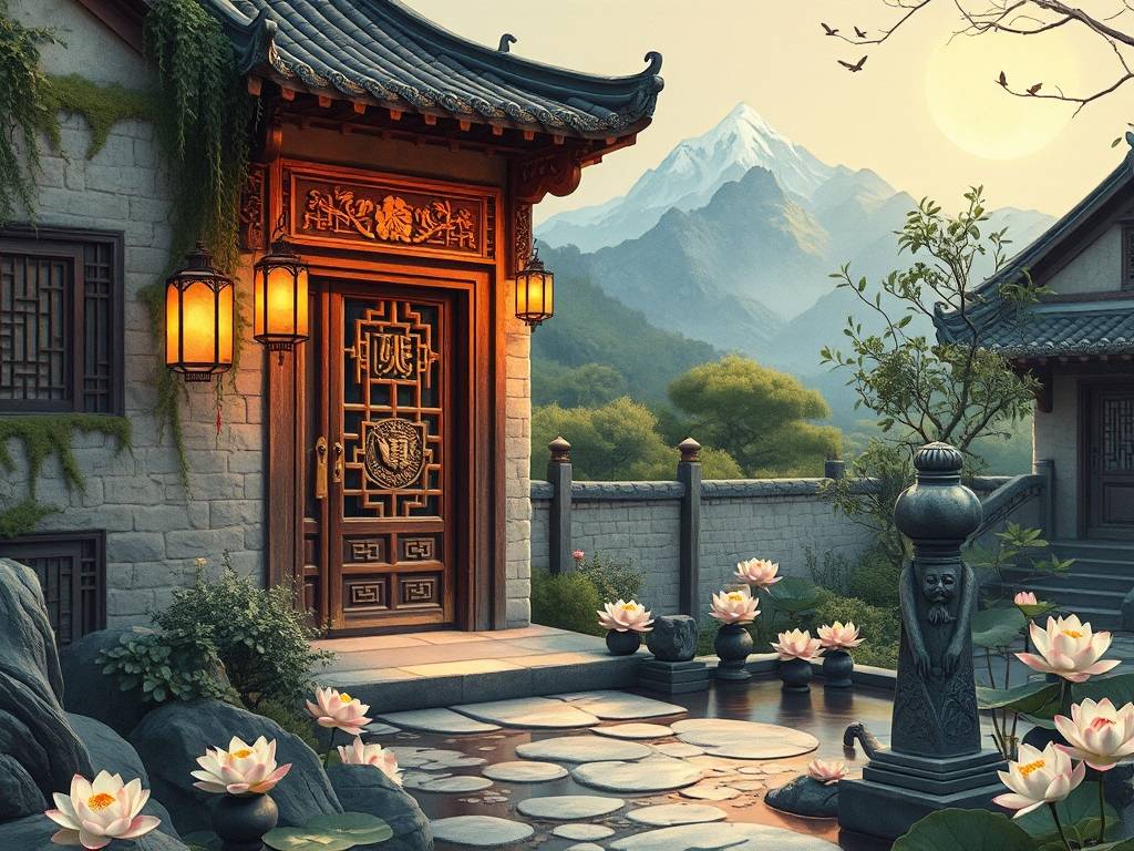 关于子母大门风水的说法