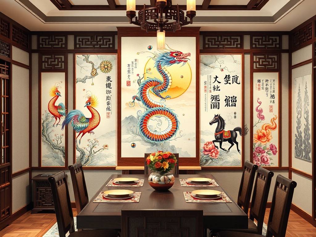 餐厅挂画图片大全 招财