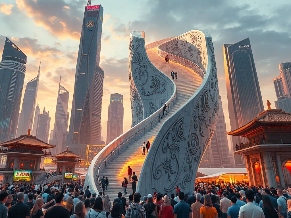 梦见国家建筑一座天梯好不好