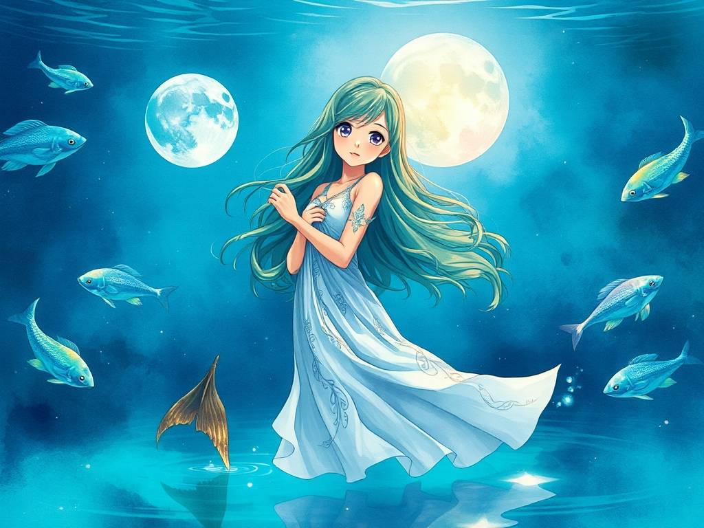 双鱼座性格类型图片女生动漫