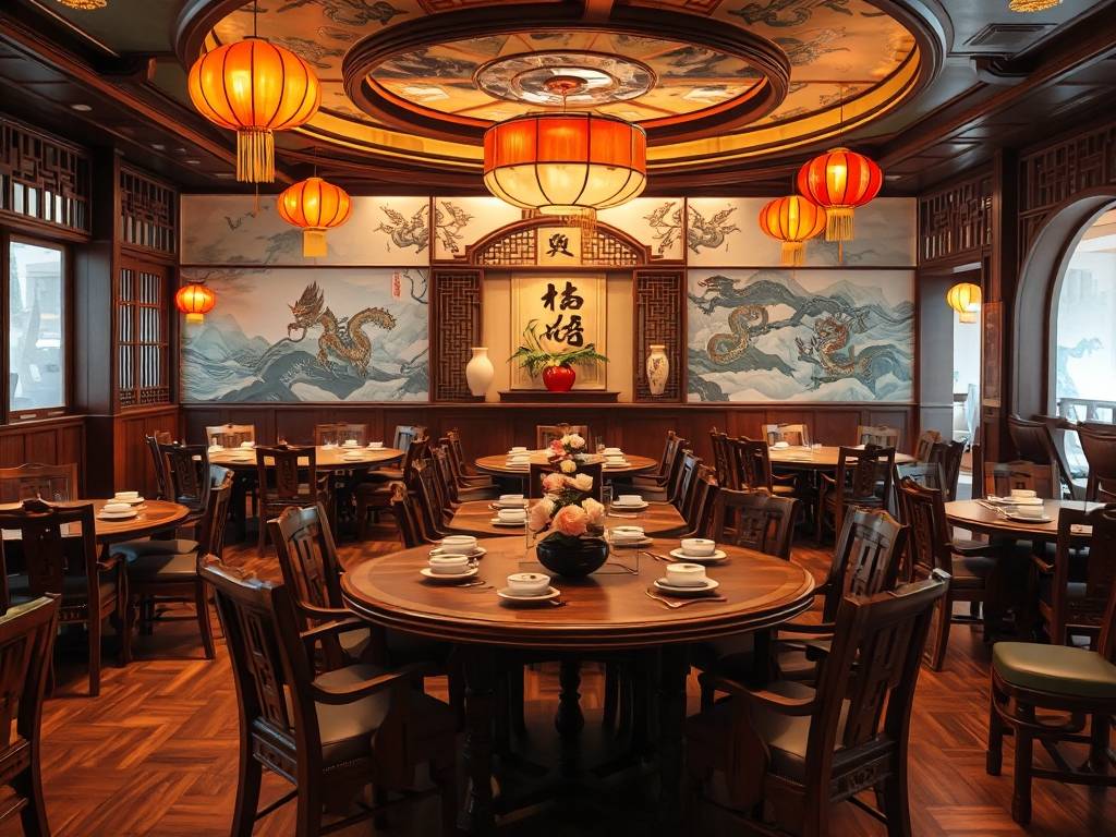 餐厅画风水布局图片欣赏